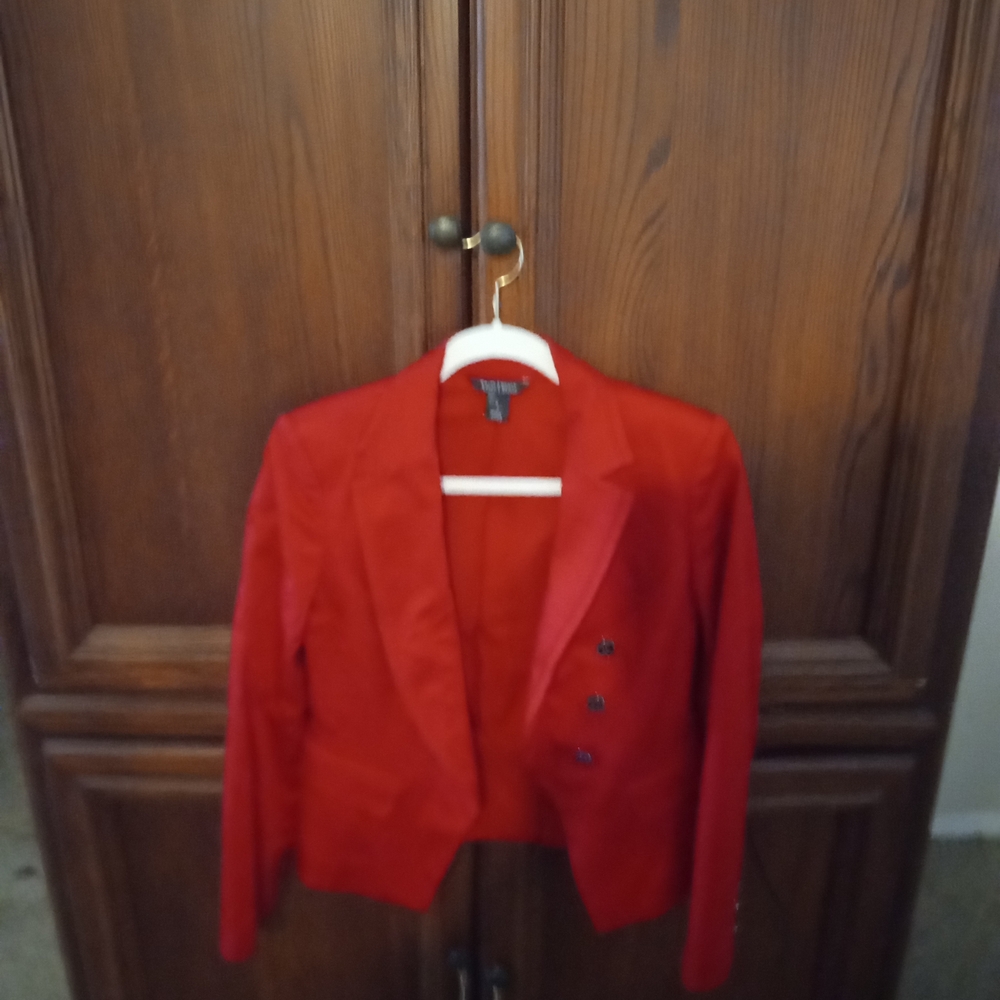 White House Black Market Vibrant Red Blazer